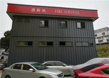 Светлое здание стальной структуры для пожарного депо 2-этажа